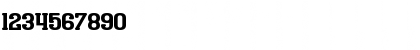 Download District Four Regular Font Numeric Preview