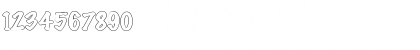 Download MarkerHollowExtended Normal Font Numeric Preview