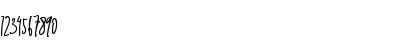 Download Emma signature Regular Font Numeric Preview
