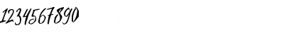 Download Evelyne Script Free Demo Regular Font Numeric Preview