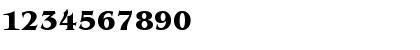 Download BenjaminSerif Bold Font Numeric Preview