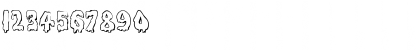 Download MeltdownMF Regular Font Numeric Preview