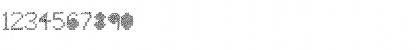 Download Mesh Stitch Regular Font Numeric Preview