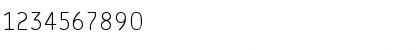 Download Message-ThinRounded Regular Font Numeric Preview