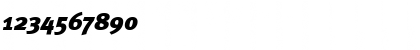 Download Meta Black Italic Font Numeric Preview