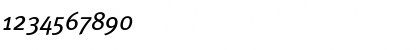 Download Meta Book Italic Font Numeric Preview
