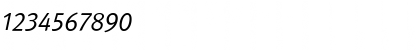 Download Meta Normal Italic Font Numeric Preview