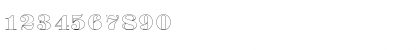 Download BerlinerOutline Regular Font Numeric Preview