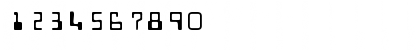 Download Micr DB Regular Font Numeric Preview