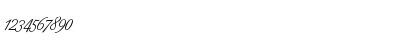 Download BerneseScript Regular Font Numeric Preview