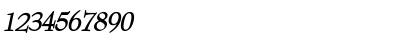Download Bernhart Bold Italic Font Numeric Preview