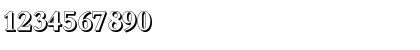 Download BernsteinShadow Bold Font Numeric Preview