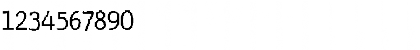 Download JMH Typewriter Regular Font Numeric Preview