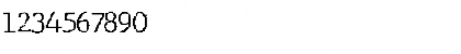 Download JMH Typewriter Thin Font Numeric Preview