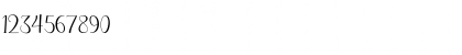 Download Lilly Mae Regular Font Numeric Preview