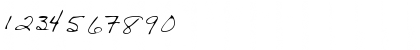 Download BethanysHand Regular Font Numeric Preview
