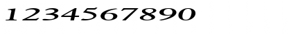 Download Nadine Extended Italic Font Numeric Preview