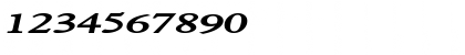 Download NadineWide BoldItalic Font Numeric Preview