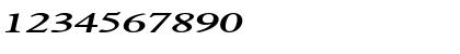 Download NadineWide Italic Font Numeric Preview