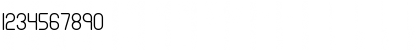 Download Nanosecond Thin BRK Normal Font Numeric Preview