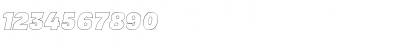 Download MADE Soulmaze Outline Italic Font Numeric Preview