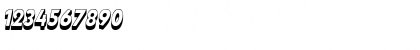 Download BeurketShadowSSK Italic Font Numeric Preview