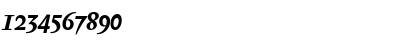 Download Biblon Bold Italic Font Numeric Preview