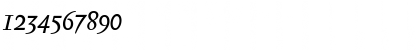 Download Biblon Italic Font Numeric Preview