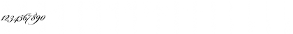Download BickhamScriptFancy2 Regular Font Numeric Preview