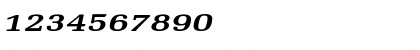 Download Bid Roman Extended Bold Italic Font Numeric Preview