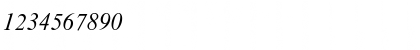 Download NimbusRomDEE Italic Font Numeric Preview