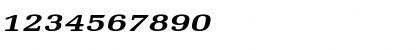 Download BidRomanExtended BoldItalic Font Numeric Preview