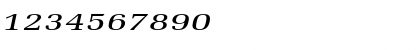 Download BidRomanExtended Italic Font Numeric Preview