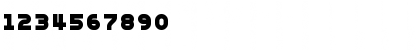 Download NottkeBlack Regular Font Numeric Preview