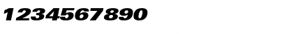 Download NovaBlackExpandedSSK Italic Font Numeric Preview