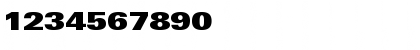 Download NovaUltraBlackExpSSK Regular Font Numeric Preview
