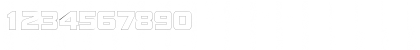 Download NutsOutline Regular Font Numeric Preview