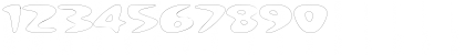 Download NuWaveExtendedOutline Regular Font Numeric Preview