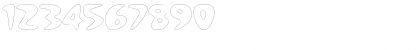 Download NuWaveOutline Regular Font Numeric Preview