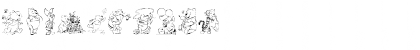 Download 001 Disney's Pooh1 Regular Font Numeric Preview
