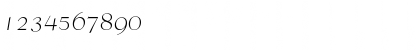 Download 00599 Regular Font Numeric Preview