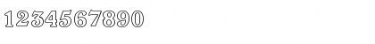 Download 00600 Regular Font Numeric Preview