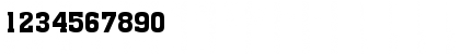 Download 00799 Regular Font Numeric Preview