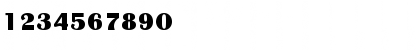 Download 00845 Regular Font Numeric Preview