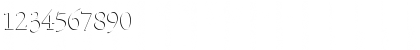 Download 00849 Regular Font Numeric Preview