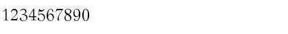 Download 00933 Regular Font Numeric Preview