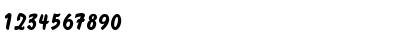 Download 00957 Regular Font Numeric Preview