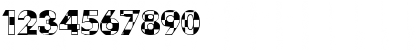 Download 101! CheckBoard Regular Font Numeric Preview