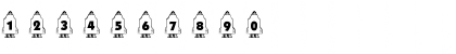 Download 101! Countdown ta Blast Off! Regular Font Numeric Preview