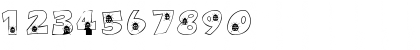 Download 101! Lady Bug LuV Regular Font Numeric Preview